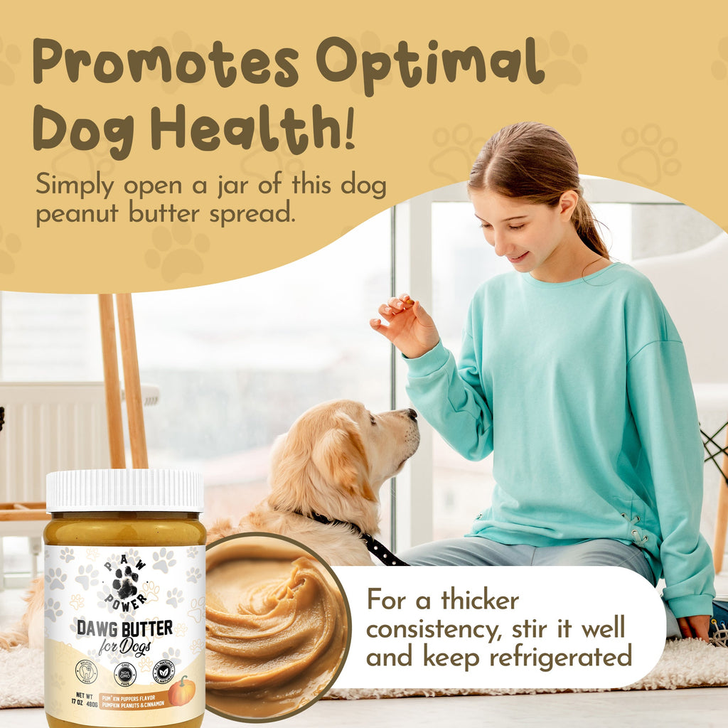 Dawg Butter Pum'kin Puppers Flavor Paw Power Nutrition