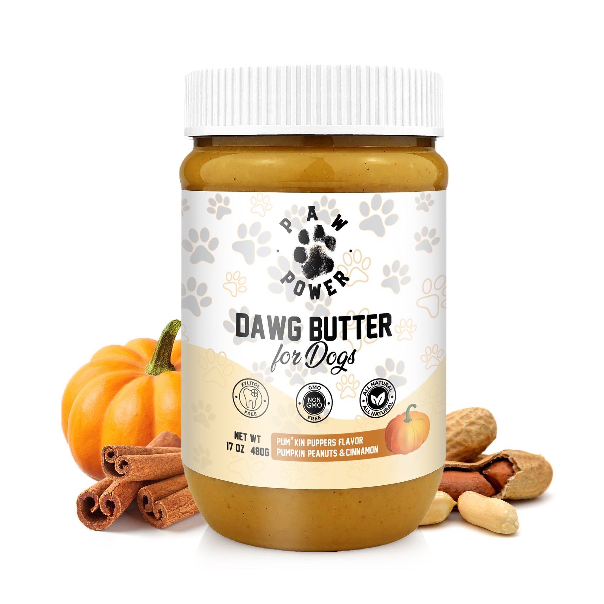 Dawg Butter Pum'kin Puppers Flavor Paw Power Nutrition
