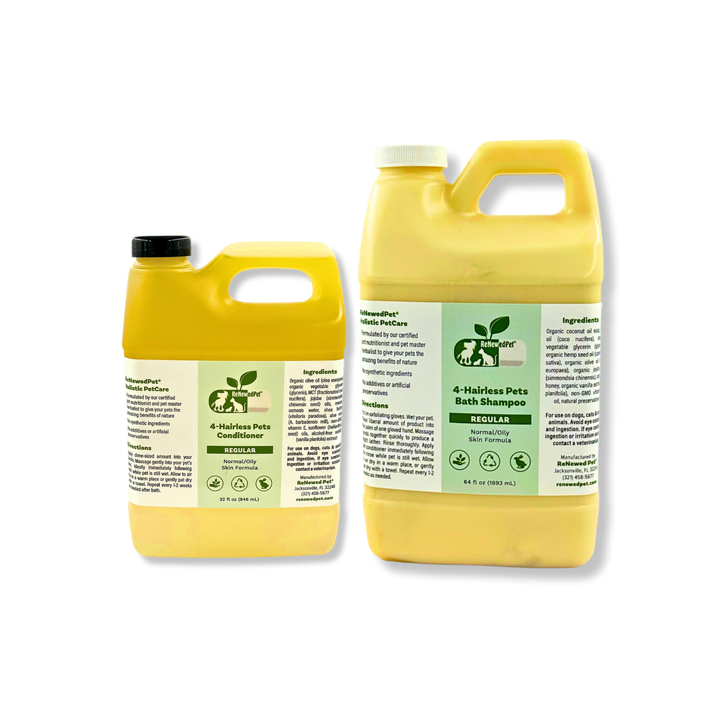 4-HAIRLESS PETS PETS REGULAR SHAMPOO & CONDITIONER ReNewedPet