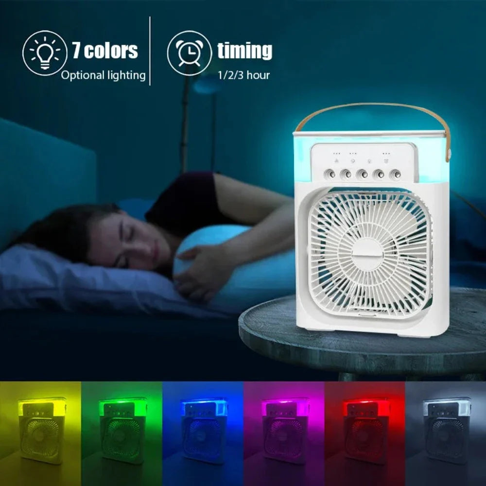 Portable Desktop Air Cooler Fan Yellow Pandora