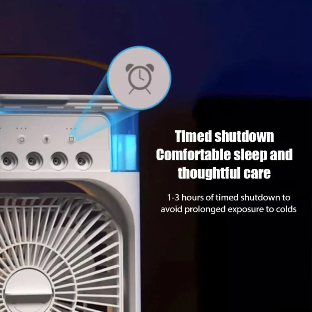 Portable Desktop Air Cooler Fan Yellow Pandora
