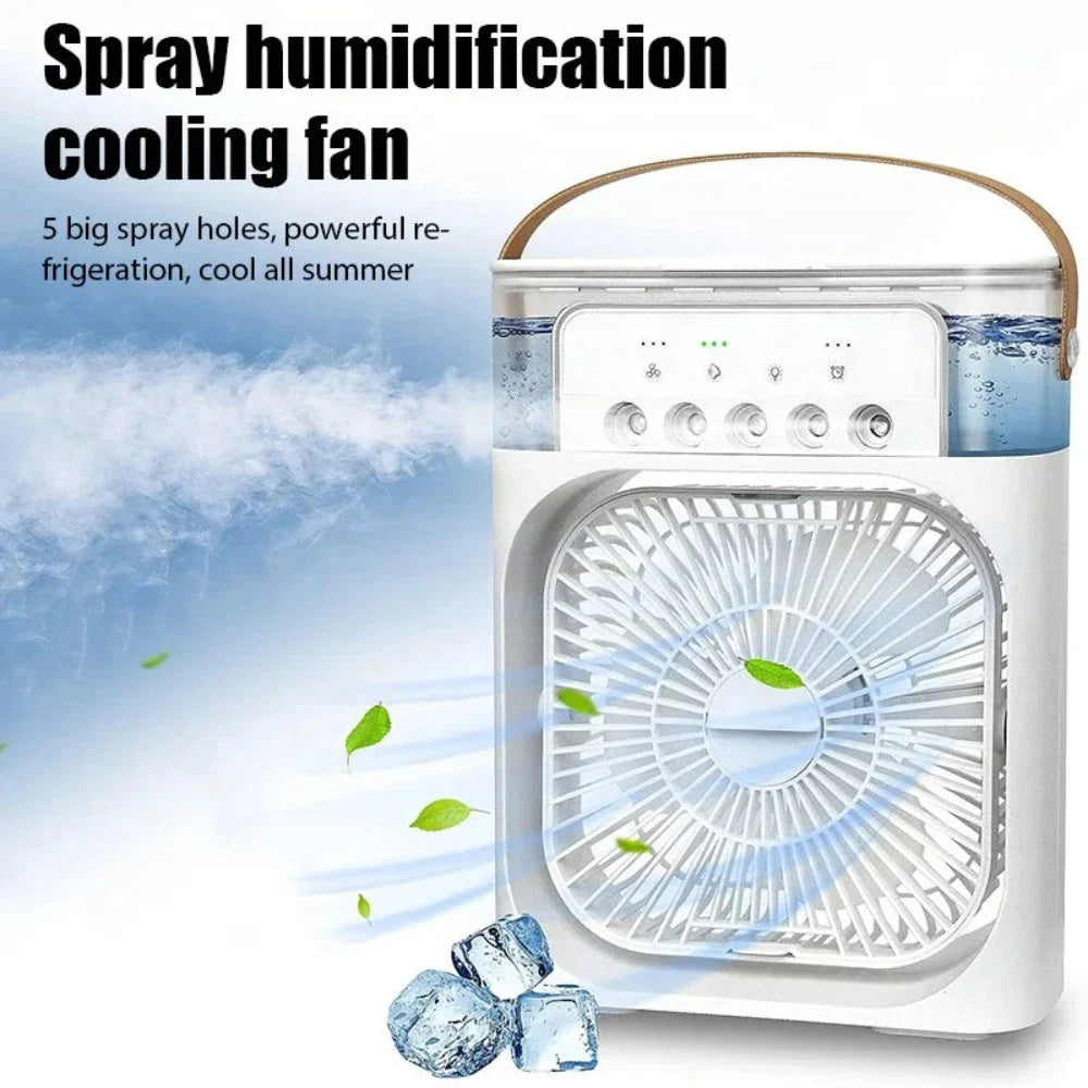 Portable Desktop Air Cooler Fan Yellow Pandora