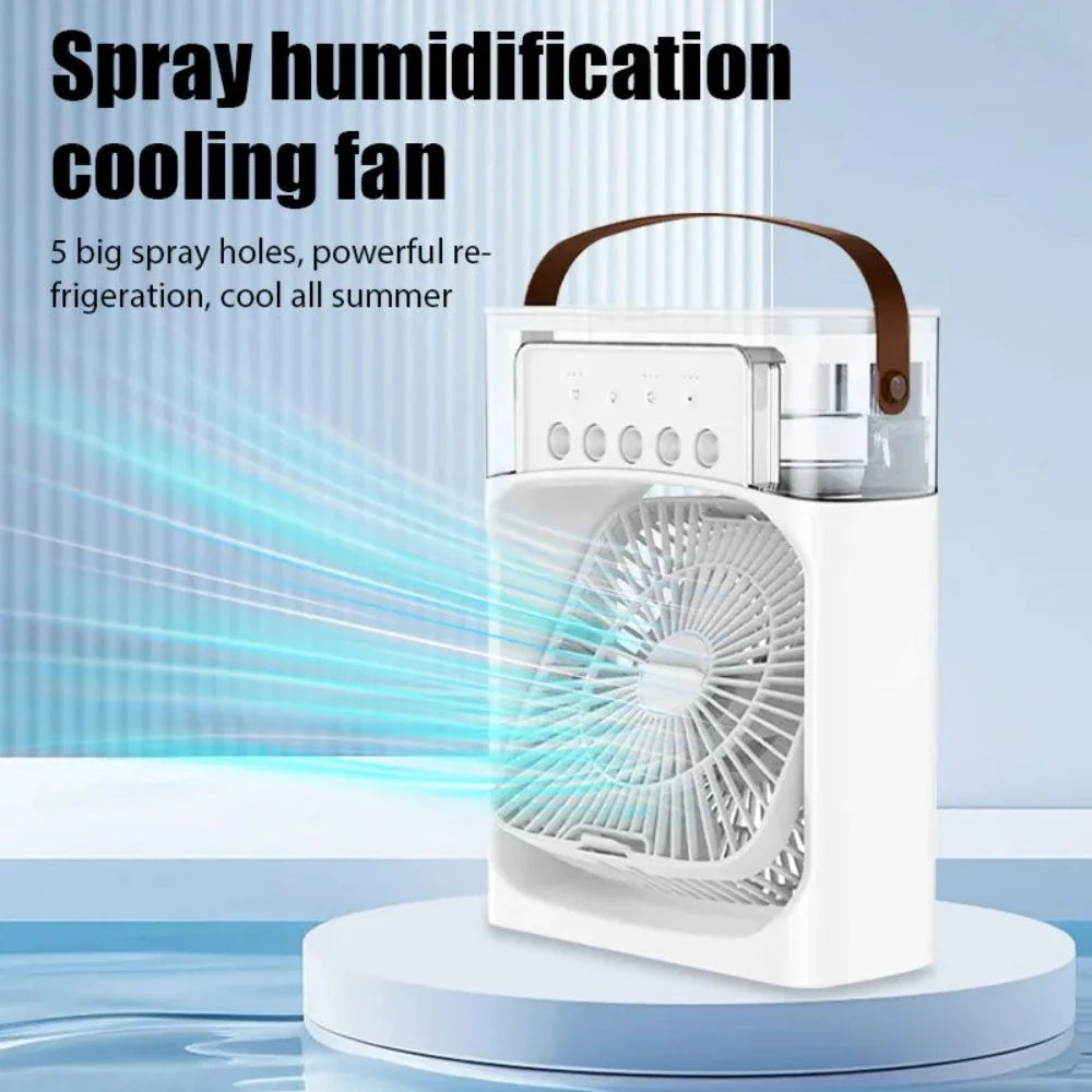 Portable Desktop Air Cooler Fan Yellow Pandora