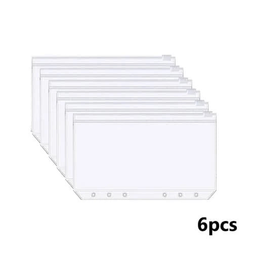 A6 Money Saving Organizer PU Leather Budget Binder Marble Notebook