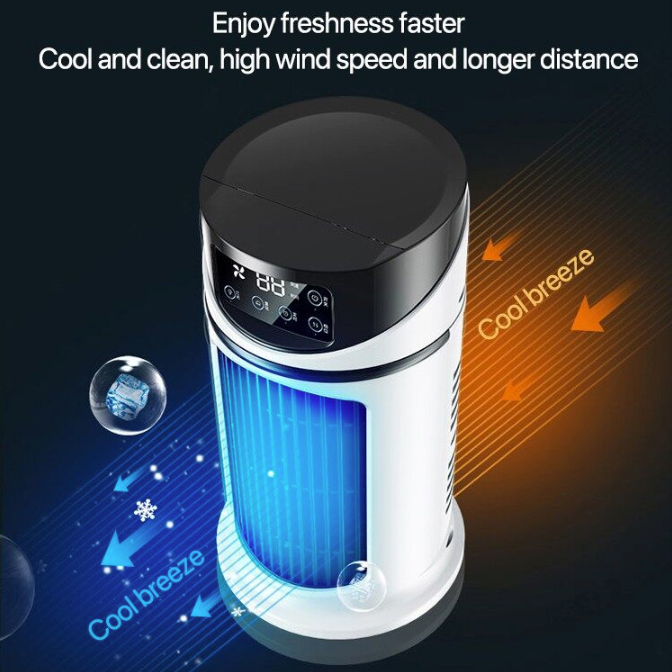 Mini Portable Water Air Cooling Fan Yellow Pandora