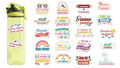 1step2dream French Inspirational Stickers | Motivational Quotes for Teens Student Kids and Teachers | Positive Supply for Planners Water Bottles (202Pcs)