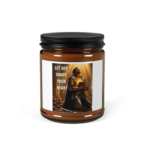 Amber jar soy candle