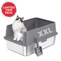 XXL 304 Stainless Steel Cat Litter Box 4FurBaby