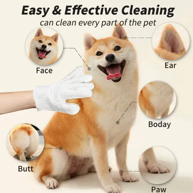 Pet Cleaning Gloves & Wipes Abundance Forge