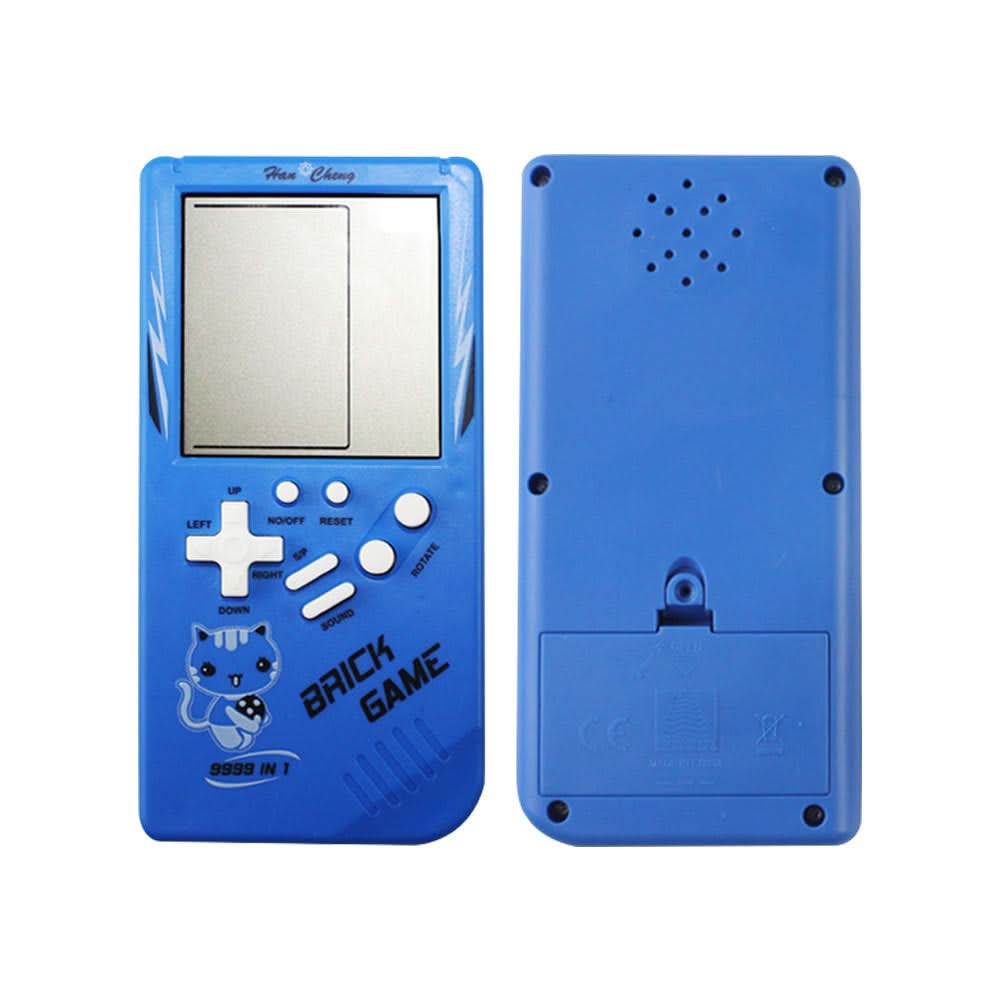 Retro Childhood Tetris Handheld Game Player Yellow Teal Simba
