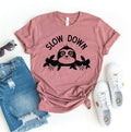 Slow Down Sloth T-shirt Agate