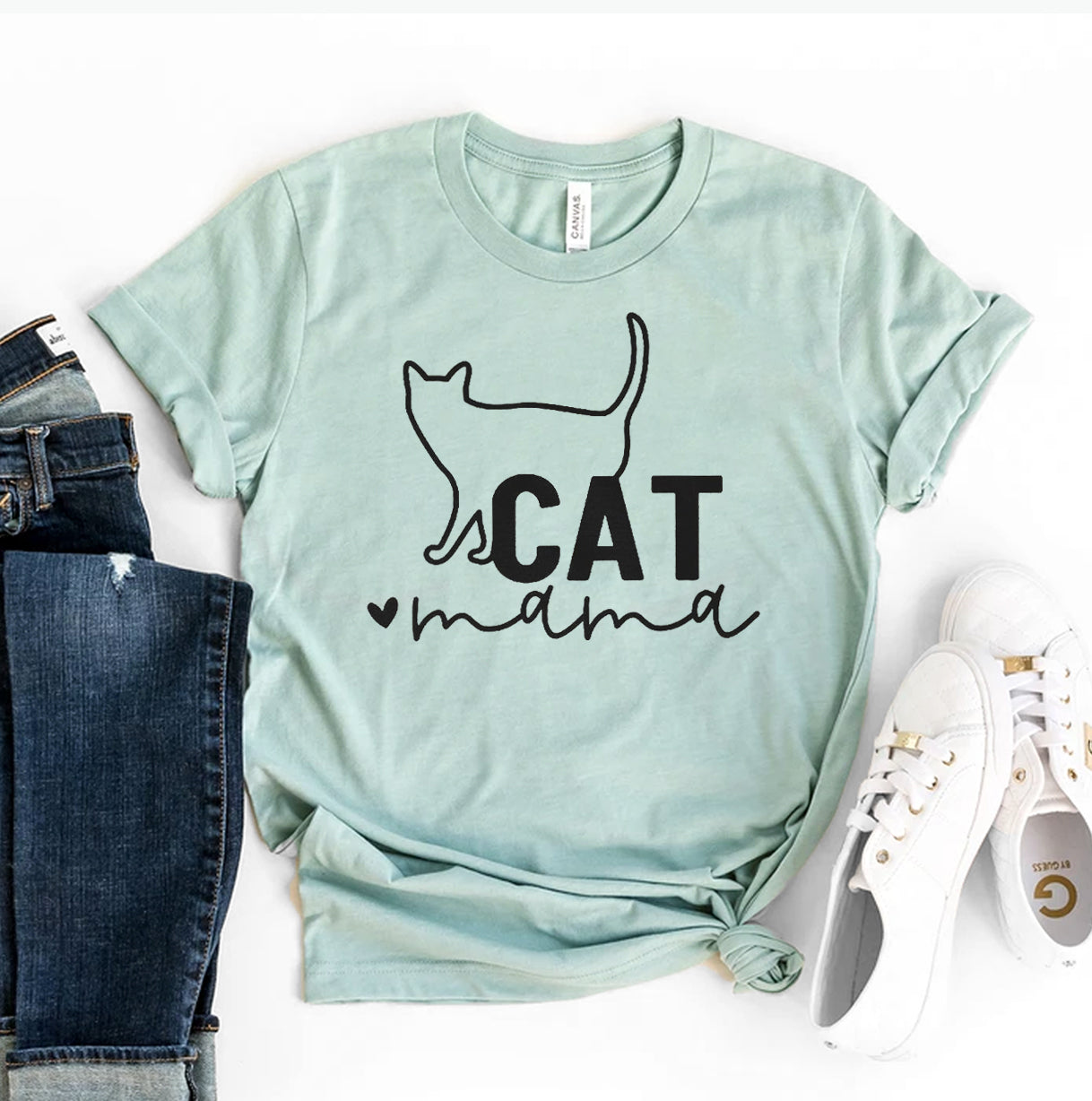 Cat Mama T-shirt Agate