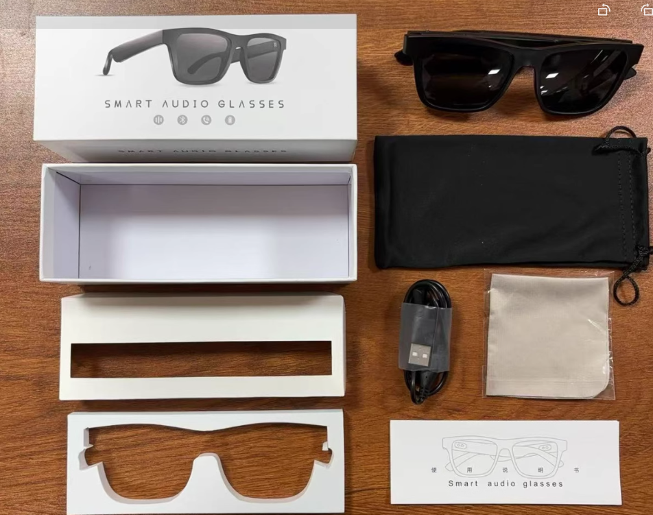 Smart Glasses Black Technology Headset Bluetooth Sunglasses Abundance Forge