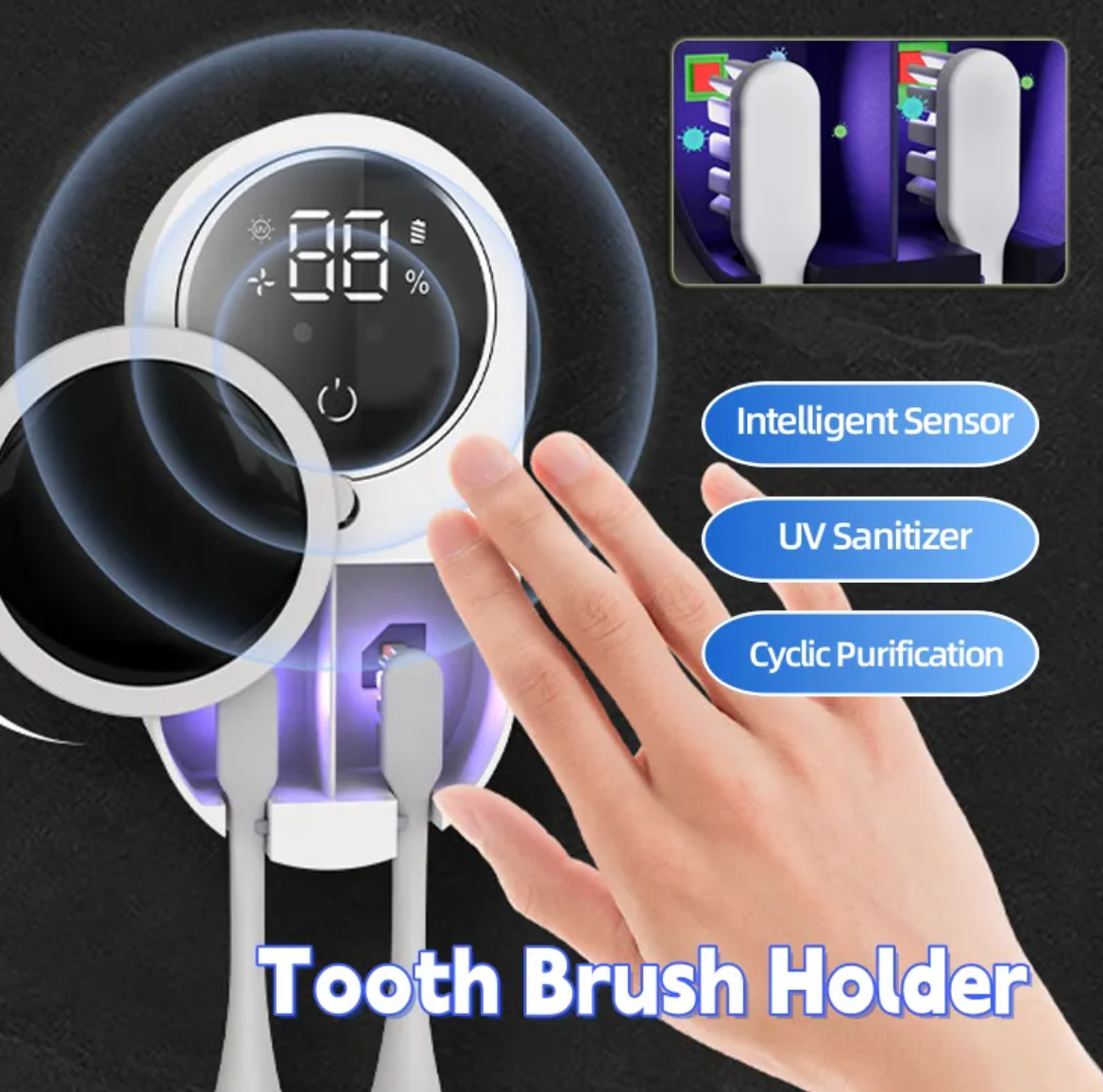 Portable UV Toothbrush Sanitizer Abundance Forge
