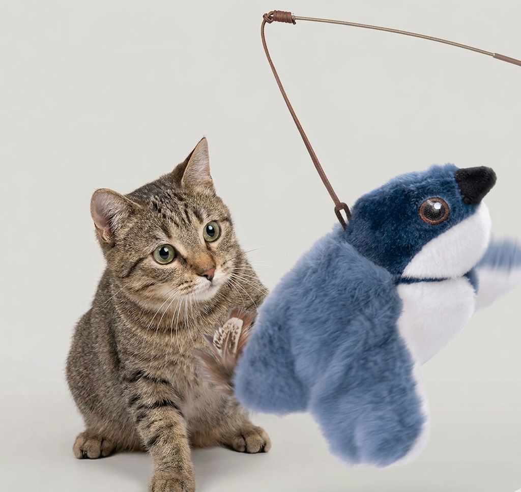 Flapping Bird Cat  Toy Abundance Forge