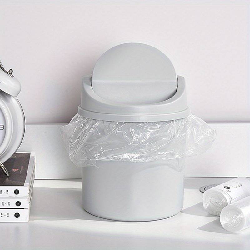 Mini Plastic Desktop Trash Can with Lid for Home Office Abundance Forge