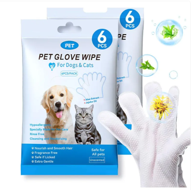 Pet Cleaning Gloves & Wipes Abundance Forge