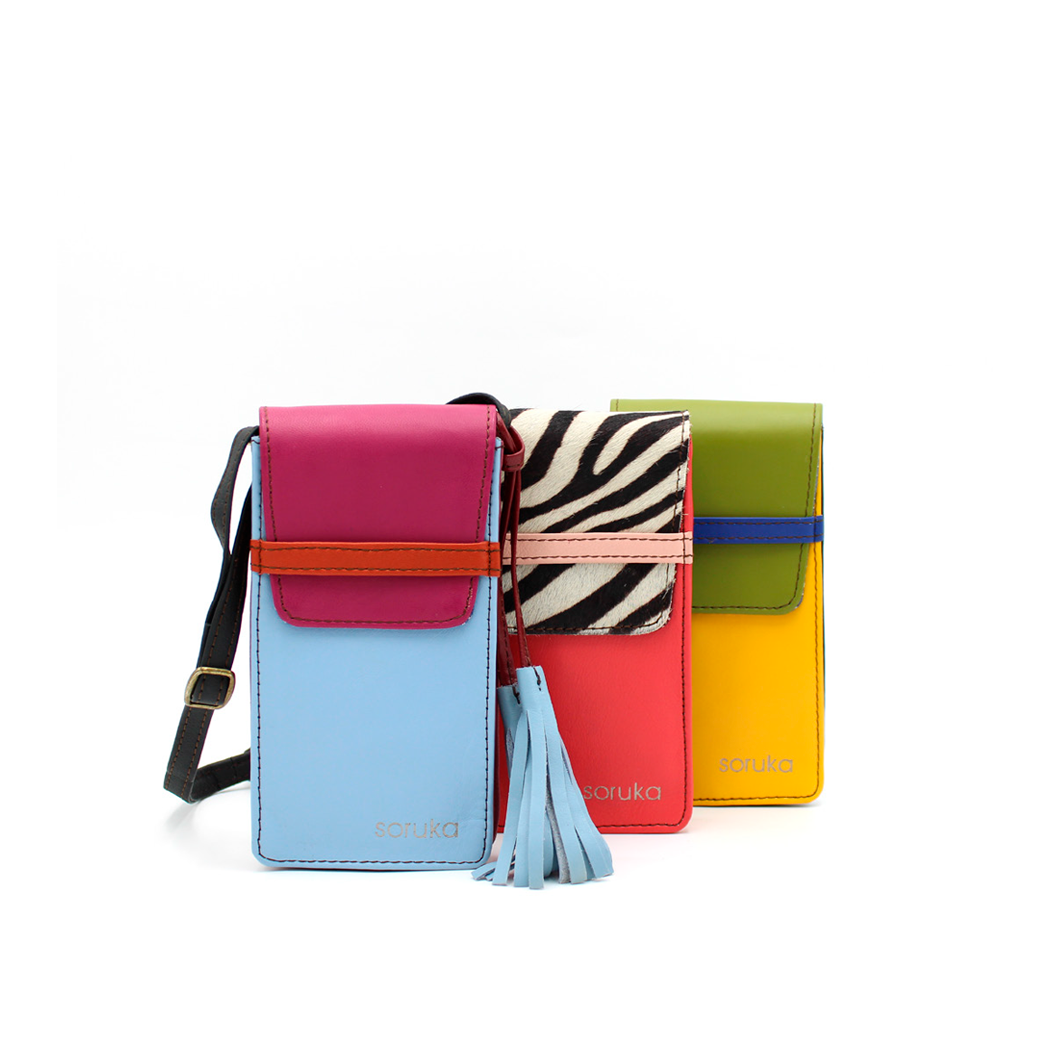 Soruka Erin Print · Leather Phone bag
