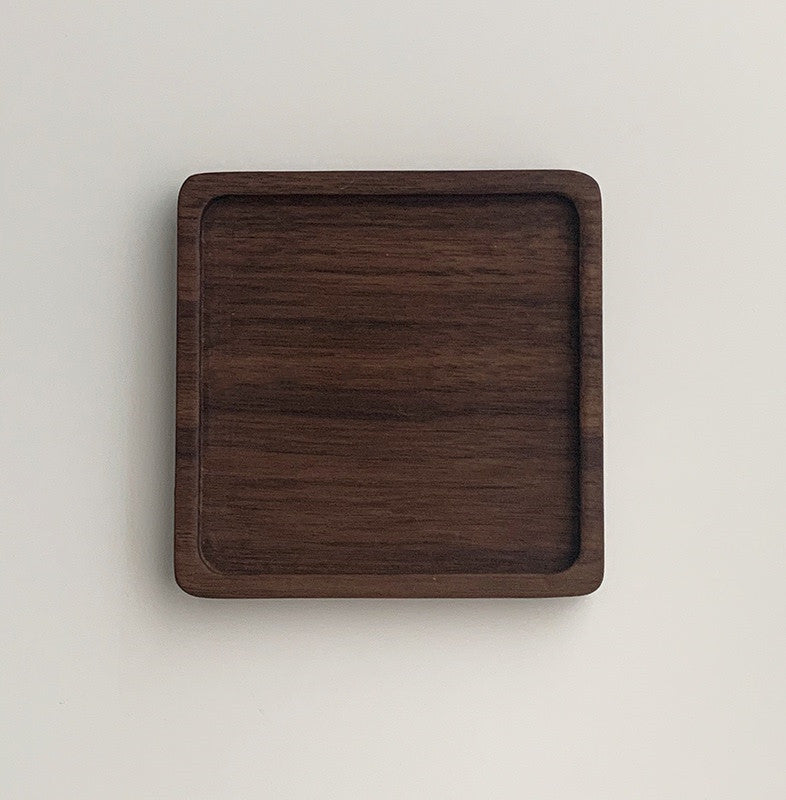 Unpainted Japanese Walnut Insulated Wooden Coaster Abundance Forge