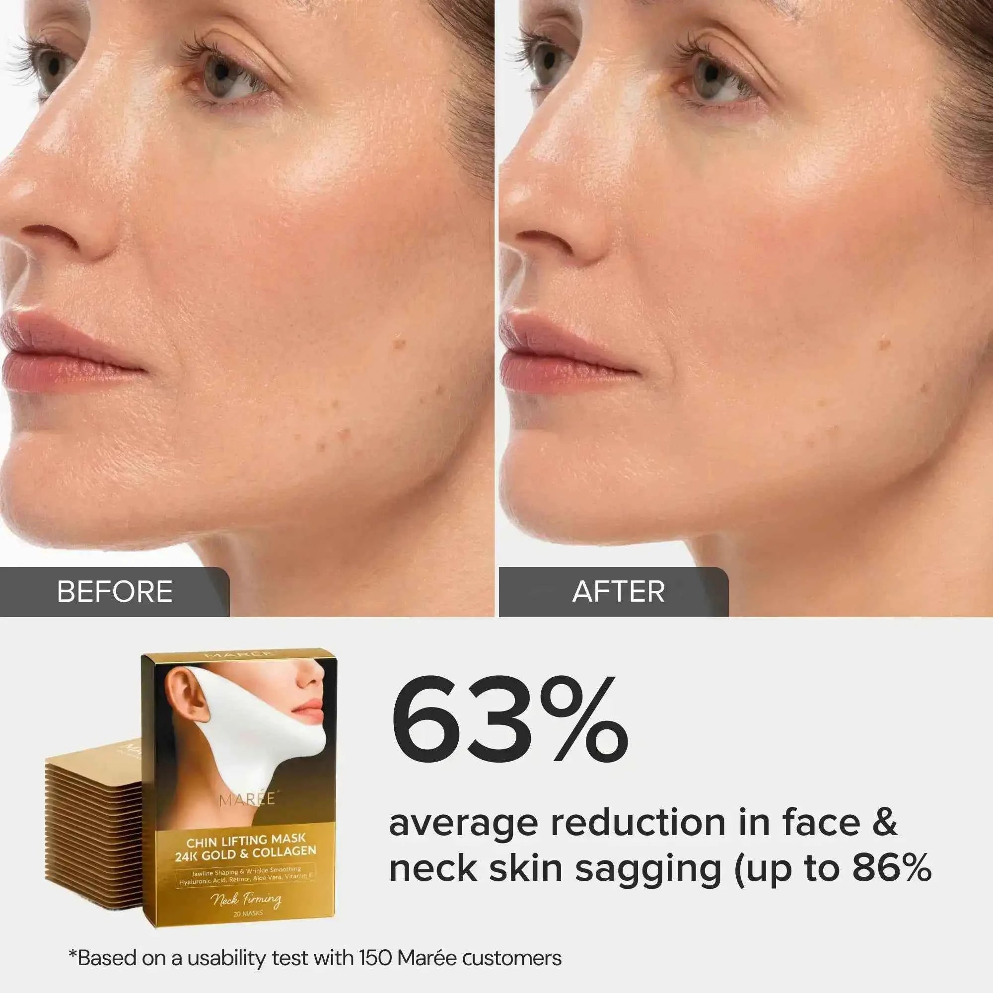 24K Gold V-Line Lifting Mask 20 PCS