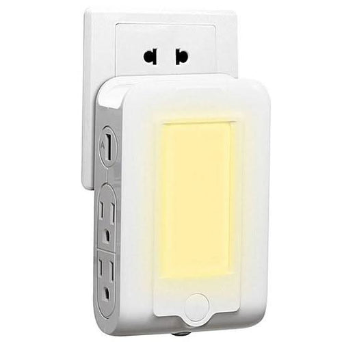 4 in 1 Expert Multitasker Wall Power Adapter Socket And Phone Charger Salmon Lucky